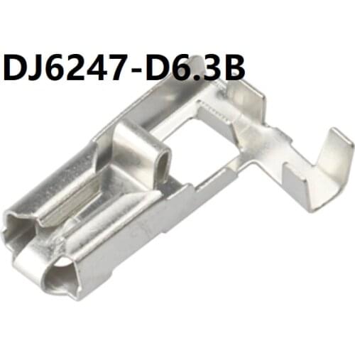 1000 Pcs H62 brass tinned 6.3mm automotive terminal Automotive connector L type terminal DJ6247-D6.3B