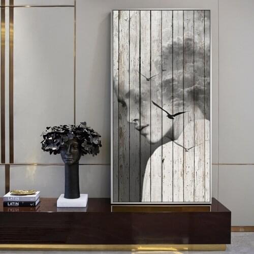 Abstract Girl With Birds Wall Paintings Print On Canvas Posters And Prints Mdoern Portrait Home Decorative Wall Pictures Cuadros