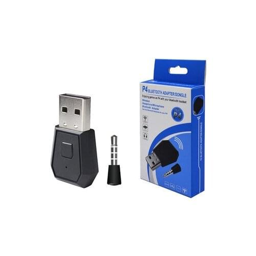 3.5mm Bluetooth 4.0+EDR USB Dongle Wireless Adapter Receiver for PS4 Controller Bluetooth Headset/Headphone/Microphone New Ver