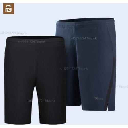 2pcs xiaomi mijia quick-drying stretch sports shorts mens summer sports shorts stitching shorts