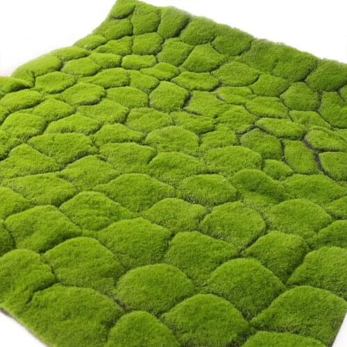 1m Simulation green plant wall moss turf simulation lawn fake grass scene shop window display fake moss Artificial lawn masses