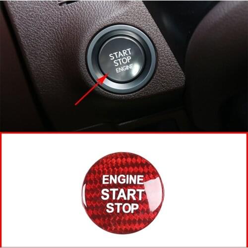 For IS ES GS NX RX LX RC RC-F Car Interior Engine Start Stop Switch Button Cover Trim Accessories For Corolla Avalon Crown VIOS