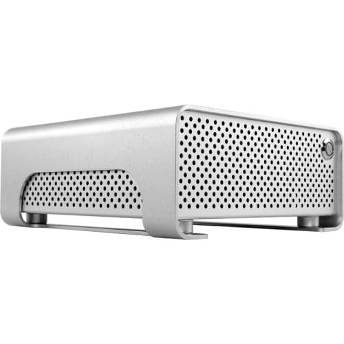 Kuyu Aluminum Mini itx small chassis, horizontal chassis, microcomputer chassis, HTPC host DC power supply