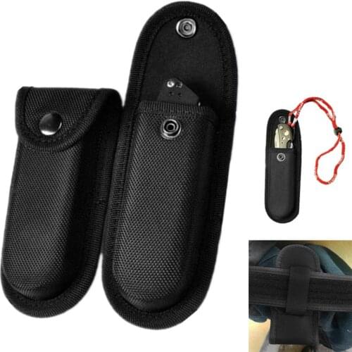 Nylon Knife Sheath Cover Outdoor Camping Tool Kit Bag Pouch Flashlight Holder Folding Knife Bag Plier Case Sheath Cover