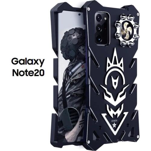 New Zimon Aluminum Armor Thor Case For Samsung Galaxy Note 20 Note20 Ultra Case Cover The Flash Iron Man Phone Shell Skin Bag