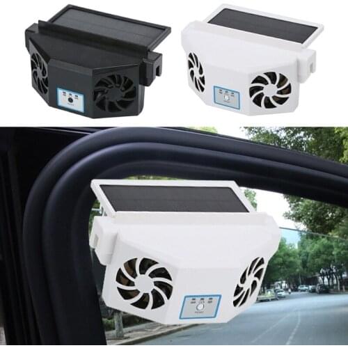 Portable Car Exhaust Fan Solar Auto Radiator Ventilation Air Circulation Cooling Artifact Heat Sink Rechargable