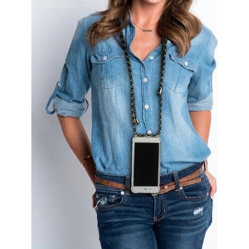 Transparent phone case for xiaomi redmi 7 7pro note 7 6 6a 6pro lanyard shoulder strap rope cord case cover note 5a pro 6pro