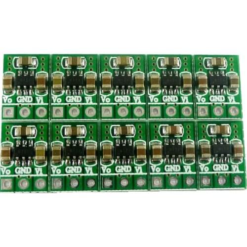 10pcs mini 2.5-5V to 3.3V Low-power Low Noise Regulated Charge Pump DC-DC Converter for MCU AMR Bluetooth Wifi Wireless Module