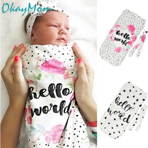 OkayMom Newborn Baby Sleeping Bag Infant Boys Girls Blanket Swaddle Cute Newborn Bebe Pyjamas Print Sleepwear Robe Sack 2019
