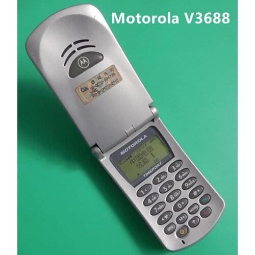 Motorola V3688 Refurbished-Unlocked Mobile phone GSM Phone 96 x 64 600 mAh battery Free shipping One year warranty
