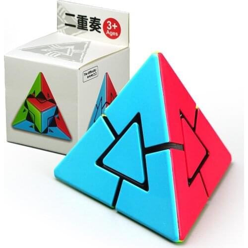 Fanxin 2x2 Alien Magic Cube Relieve Stress Easy Turning Smooth Puzzle Educational Cube Toy