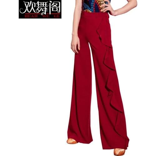 Woman Latin Dance National Standard Dance Trousers Performance Clothes Dance pants