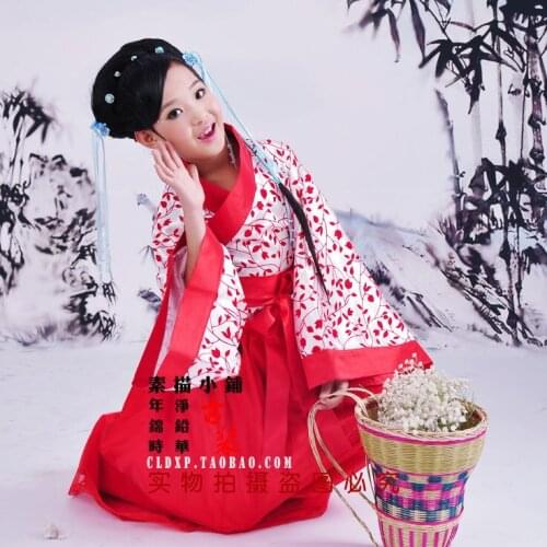 Zhu Lin Zao Chun Early Spring in Bamboo Clutches Little Girl Photo House Costume Many Colors Dance Hanfu