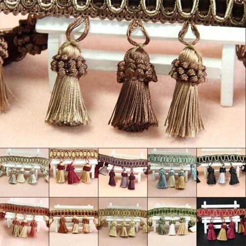 1Meter Curtain Edging Sewing Trims Tassel Fringe Upholstery DIY Cushion Decor