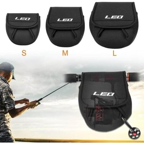 1pc Portable SBR Spinning Fishing Reel Protective Bag Case Cover Holder Pouch