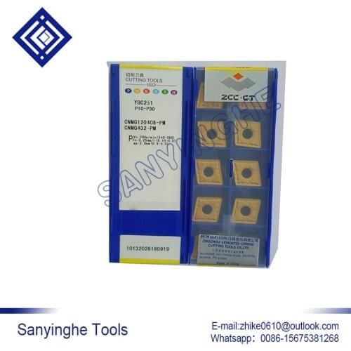 Free shipping high quality 10pcs/lots CNMG120412-PM YBC252 cnc carbide milling insert