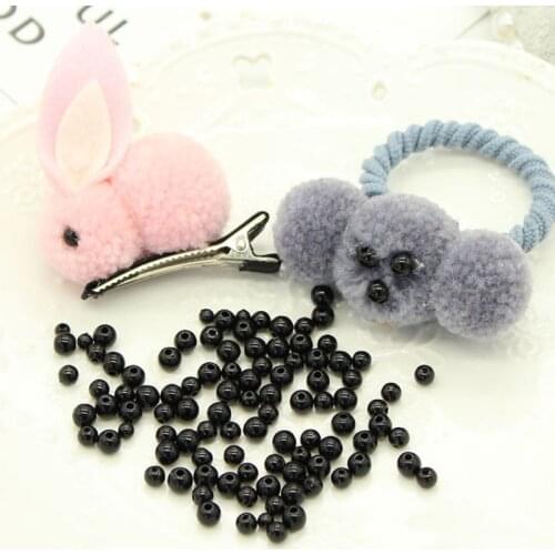 100pcs 3-12mm Black Safety Doll Eyes Sewing Beads For DIY Bear Stuffed Toys Scrapbooking Crafts P31B