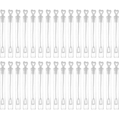 100pcs Love Heart Wand Tube Bubble Soap Bottle Playing Fun kid Toy Wedding Decor Compact and Portable Carry Convenient