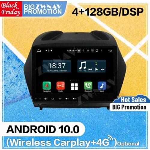 128G Carplay Android 10.0 DVD Player for Hyundai IX35 Tucson 2011 2012 2013 2014 2015 GPS Navi Auto Audio Radio Stereo Head unit