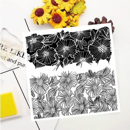 14*14CM Morning glory Transparent Seal Clear Stamps Silicone Seal Roller Stamps DIY Scrapbook Album / Card Production Easter
