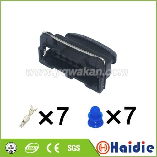 2sets 7pin Plastic housing plug auto wiring harness sealed cable connector