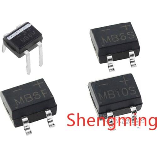 20PCS MB6S MB6F MB10S MB10F MB6M MB10M DIP SMD rectifier bridge