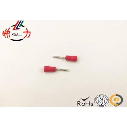 500PCS insulated pin terminals Connector RED PTV 1-18 AWG 16-14