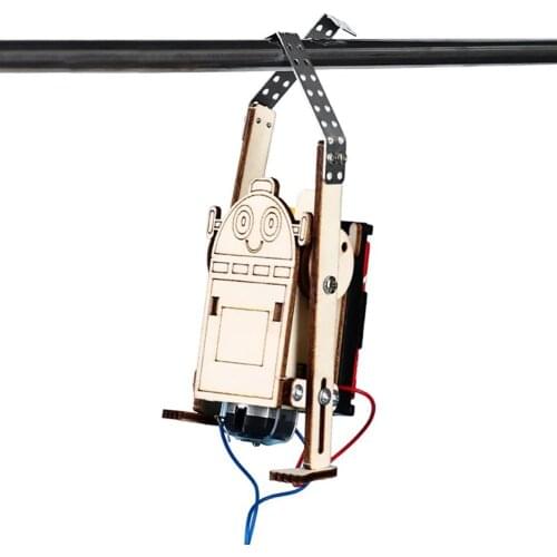 Children Educational Model Building Kits Robot Rope Climbing Model Experiments Kit Kids DIY Science Discovery Toys