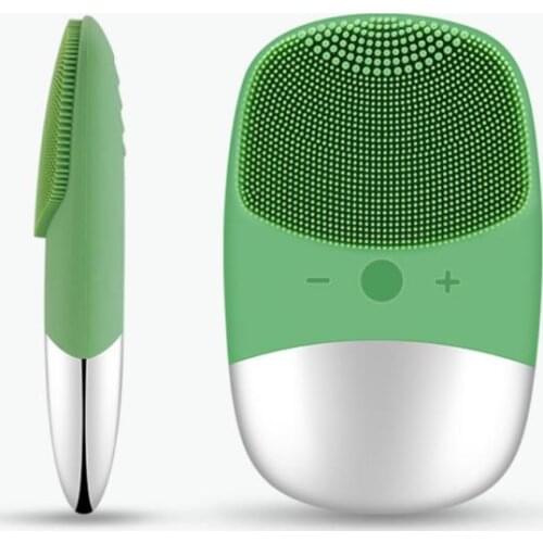 Electric Silica Gel Cleanser Ultrasonic Facial Cleanser Pore Remove Blackhead brush Beauty Tool massage Face Brush Skin Care