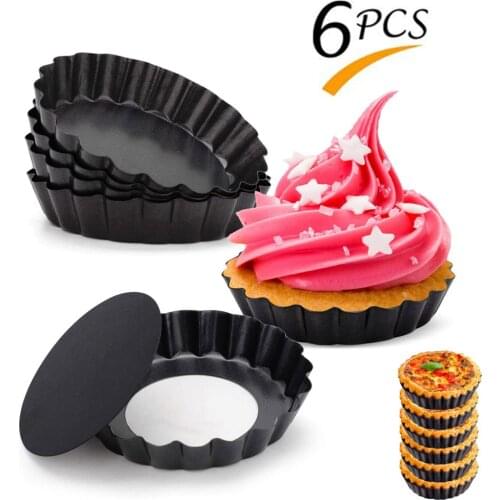Nonstick Tart Quiche Flan Pan Molds Pizza Pastry Cake Mold Removable Loose Bottom Pie Pan Pizza Pan Bread Cream Fondant Bakeware