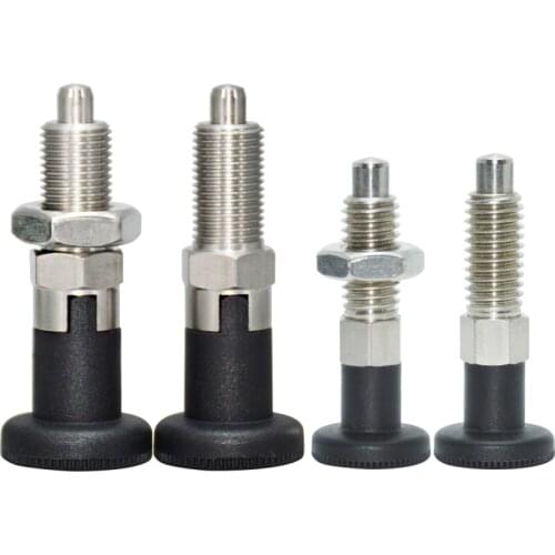 Indexing Plungers Index Blot Lock Pin Return Type and Rest Position Stainless steel 303/Carbon Steel coarse thread screw