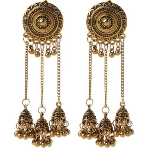 40GB Indian Bollywood Bridal Traditional Jhumka Jhumki Drop Earrings Women Jewelry