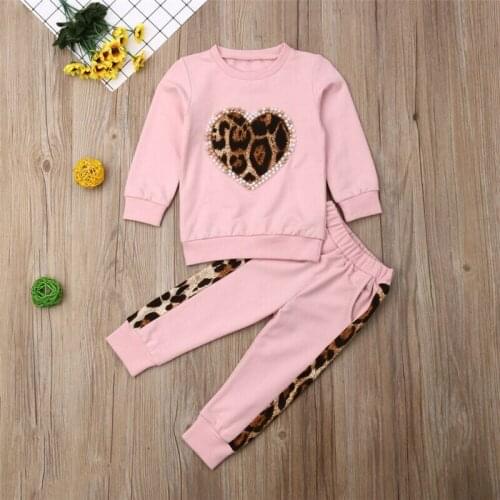 Toddler Kid Baby Girls Clothes Sweatshirt Tops+Pants Outfits Set Autumn Fashion Children Girl Clothing