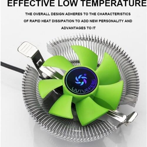 CPU Cooler 3 Pin 1800RPM Quiet PC Radiator Cooling Fan for Intel AMD 775 1150 1151 1155 Silent Ventilador