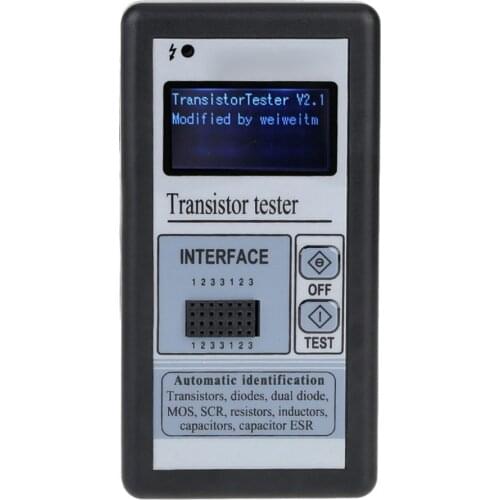 Multifunction Transistor Tester Automatic Identified Resistor Inductor Capacitor ESR Meter Checker Detector M328