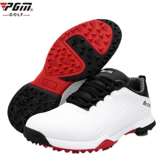 PGM Golf Shoes Mens Waterproof Breathable Sports Shoes Male Spikes Non-slip Training Sneakers High Quality