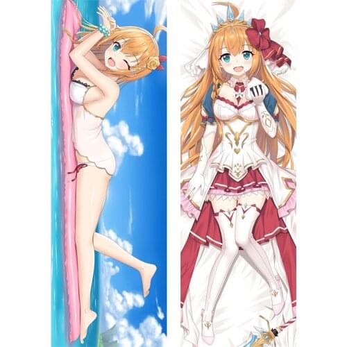 Newly Design Anime Princess Connect! Re:Dive Dakimakura Game Character Eustiana von Astraea Hugging Body Pillow Case DIY Pillow
