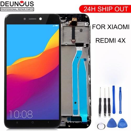 Global 5.0" Original LCD For XIAOMI Redmi 4X LCD Touch Screen with Frame Display For XIAOMI Redmi 4X Display Screen Replacement