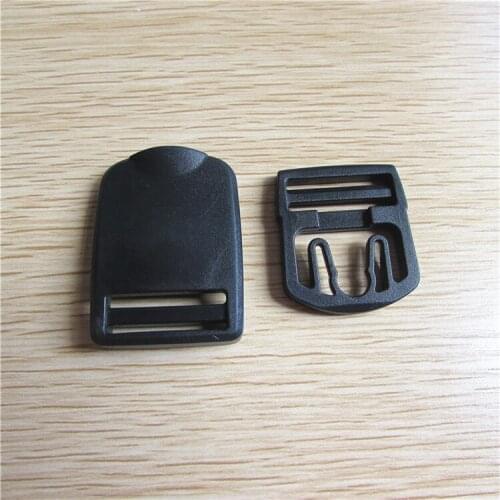 Breakaway Clasp 25MM, Lanyard Hardware, Safety Buckle, 20 mm Lanyard Breakaway Buckle, Black Plastic Clasp