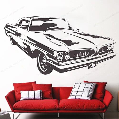 Pontiac Gto Muscle Car Vinyl Wall Art Decal for home garage decal removable wall art mural HJ406
