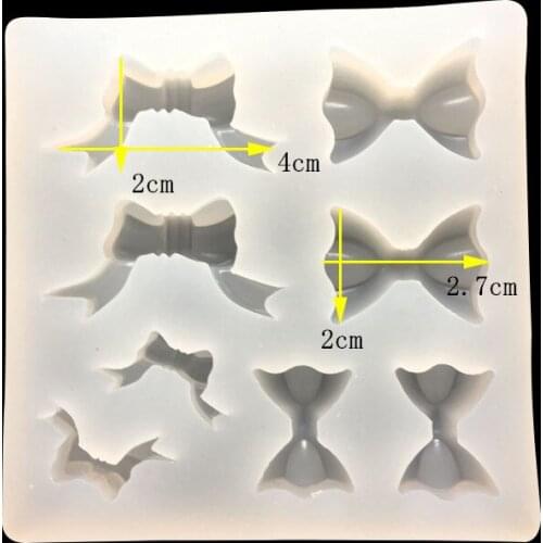Crystal Epoxy Mold Stereo Bow Ribbon Silicone Mold 16027