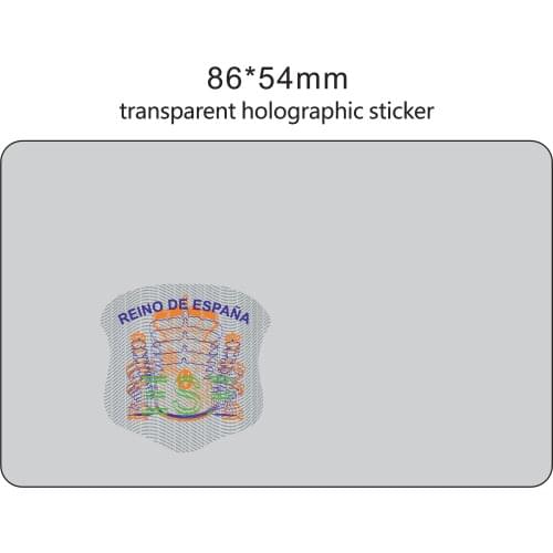 Transparent Security Hologram Label Stickers Custom Laser Holographic Stickers Adhesive Hologram Sticker for VIP Cards