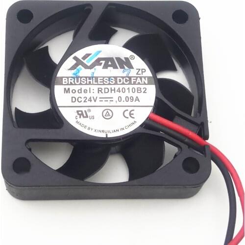 XIFAN RDH4010B2 Server Cooling Fan DC 24V 0.09A 40x40x10mm 2-wire