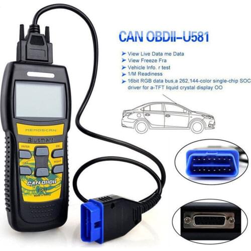 Free Update Online 100% Original OBD2 Memoscan U581 Scanner Live Data U581 Code Reader OBD2 OBD II Diagnostic Scan Tool