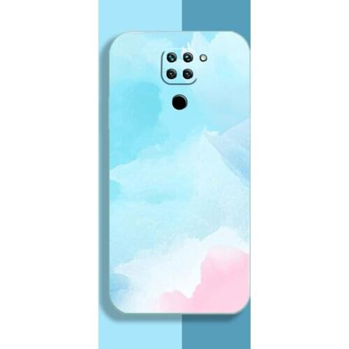 Ultra-thin Cute Square Liquid Silicone Phone Case For Xiaomi Redmi Note 10 9 8 7 Pro Mi 11 10 T 9T Luxury Watercolor Soft Cover