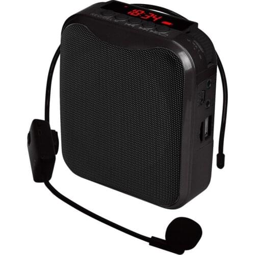 10W Voice Amplifier with Wired Microphone Original Voice For Teaching Lecture Tour Guide FM Radio TF Card Megaphone Speaker