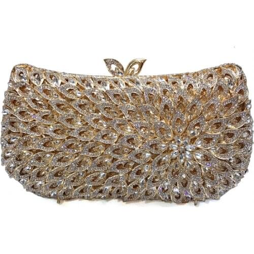 DAIWEI New design clutch evening bags brand designer women purse soiree pochette Rhinestones crystal party clutch bags