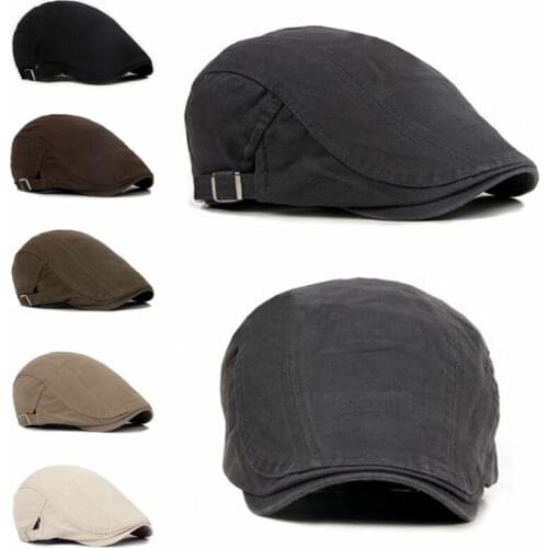 Women Men Solid Color Cool British Western Style Classical Casual Berets Autumn Winter Street Driving Hats 2020 Hot Sale