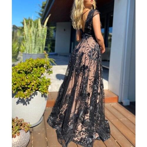 Ladies Dress Sexy Slim Lace Backless Hollow Robe De Soire De Mariage Vintage Vibes Robes De Soire Graduations Elegant Vestidos