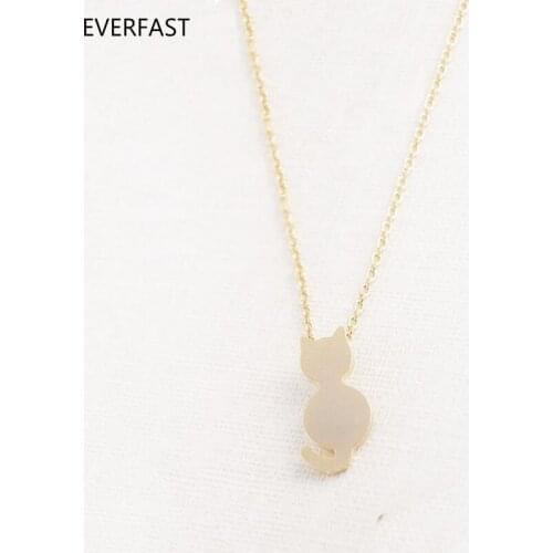 Everfast 1pc Funny Cat Pendant Necklace Charm Chain Chakra Jewelry Gift For Love Girls Women Free Shipping